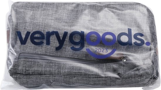 Toilettas Heren - Toilettas Met Haak - Toilettassen - Toiletzak Mannen - Grijs