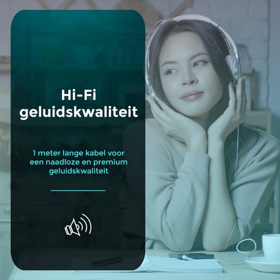 VeryGoods™ AUX Kabel - lightning naar Jack - Geschikt voor iPhone