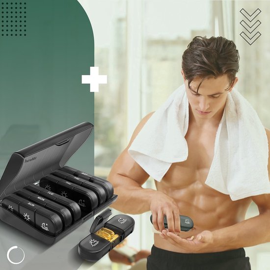 Pillendoos 7 Dagen 3 Vakken - Pillendoosje Set - Uitneembare Pillendoosjes