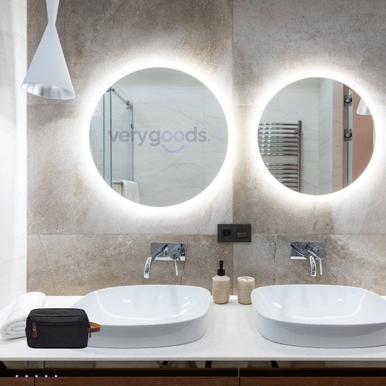 Toilettas Heren - Toilettas Met Haak - Toilettassen - Toiletzak Mannen - Blauw